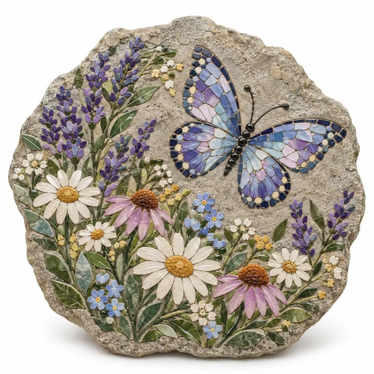 🦋 Butterfly Wildflower Mosaic DIY Kit | Complete Guided Craft Set