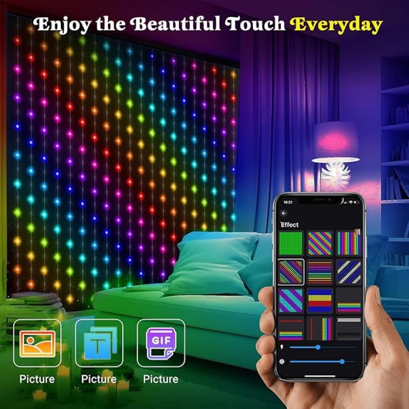 š”š
Smart DIY Pixel LED Curtain Lights | APP & Remote Control