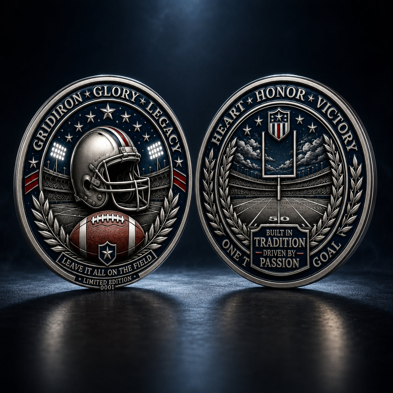🔥Last Day 50% OFF🔥Own the Spirit of the Gridiron — A Collector Coin Made for True American Football Fans