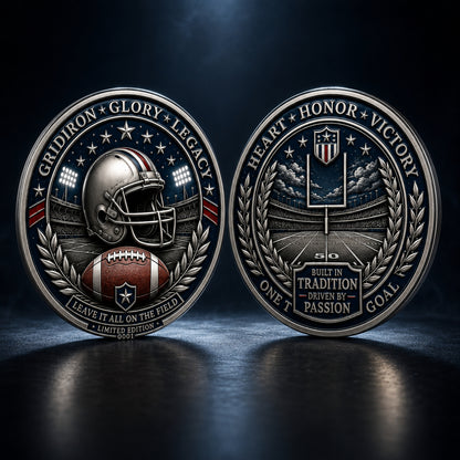 🔥Last Day 50% OFF🔥Own the Spirit of the Gridiron — A Collector Coin Made for True American Football Fans