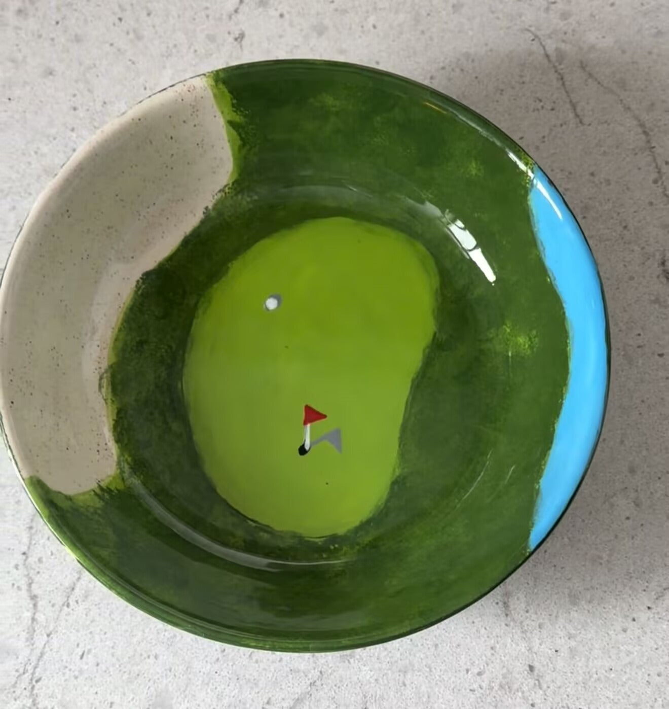 Hand-Painted Golf Bowl – The Ultimate Mother’s & Father’s Day Gift for Golf Lovers