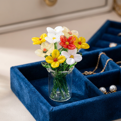 Mini Glass Flower Bouquet