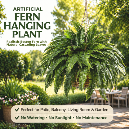 🔥 Last Day 50% OFF 🌱 UV-Resistant Lifelike Artificial Boston Fern