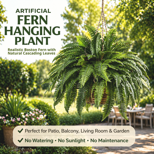 🔥 Last Day 50% OFF 🌱 UV-Resistant Lifelike Artificial Boston Fern