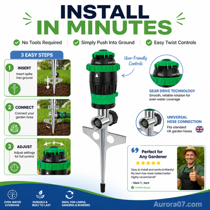 🎁 Hot Sale 49% OFF 🔥Stainless Steel Rotary Irrigation Tripod Telescopic Support Sprinkler