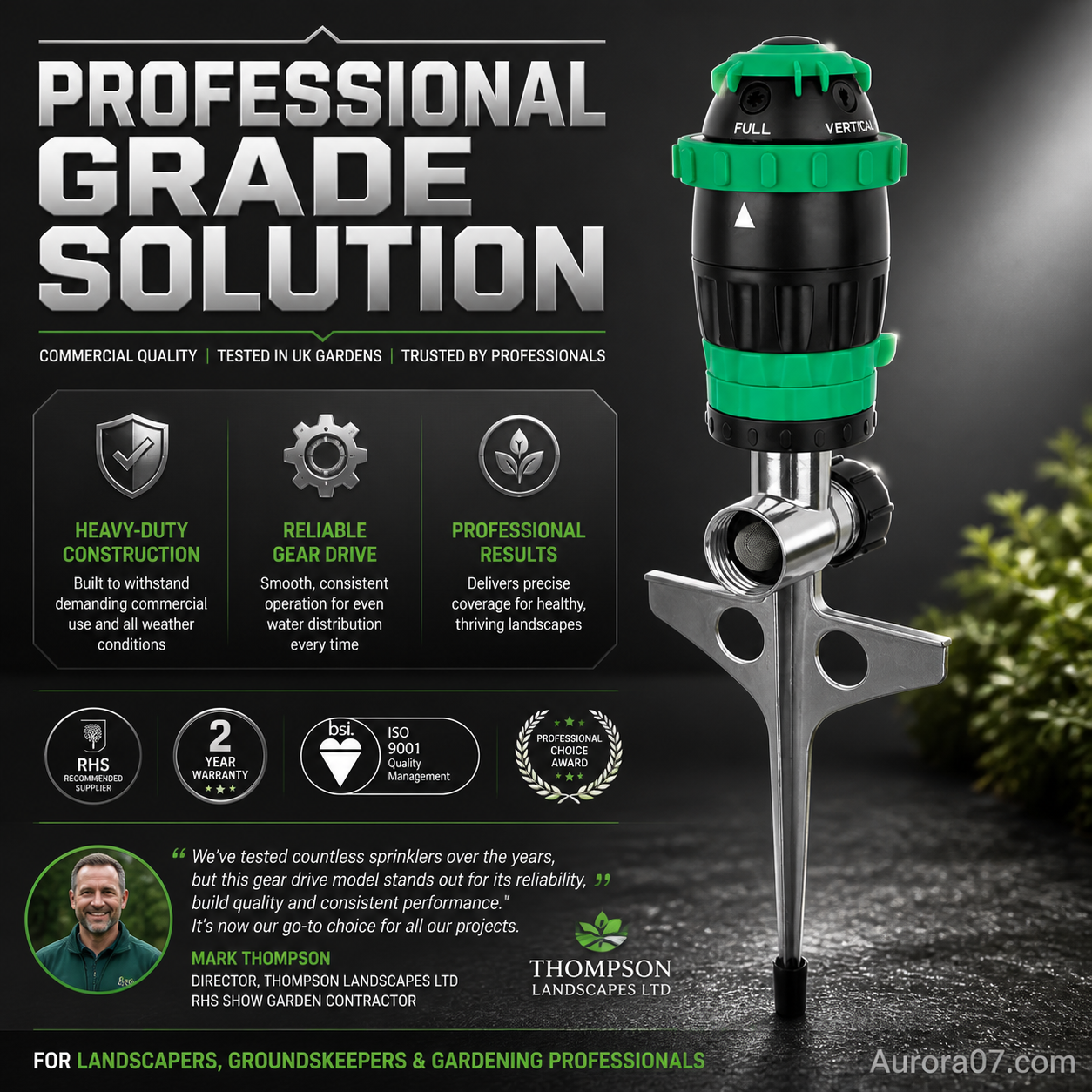 🎁 Hot Sale 49% OFF 🔥Stainless Steel Rotary Irrigation Tripod Telescopic Support Sprinkler