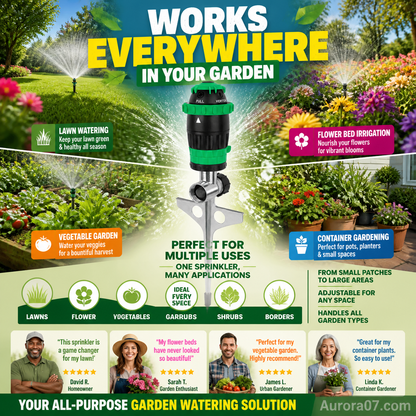 🎁 Hot Sale 49% OFF 🔥Stainless Steel Rotary Irrigation Tripod Telescopic Support Sprinkler