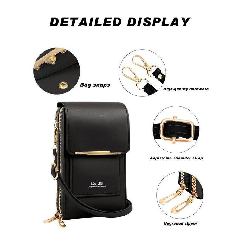🔥Final 3 Hours: 60% OFF 2026 Trendy Minimalist Elegant Women's Touchscreen Crossbody Phone Wallet