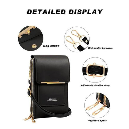 🔥Final 3 Hours: 60% OFF 2026 Trendy Minimalist Elegant Women's Touchscreen Crossbody Phone Wallet
