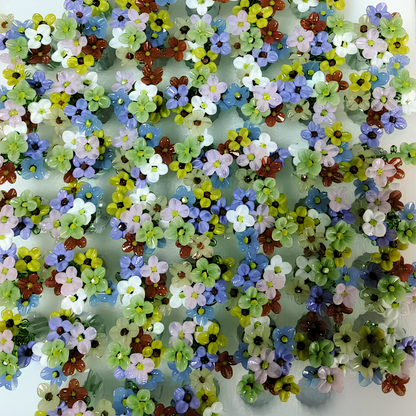 Mini Glass Flower Bouquet