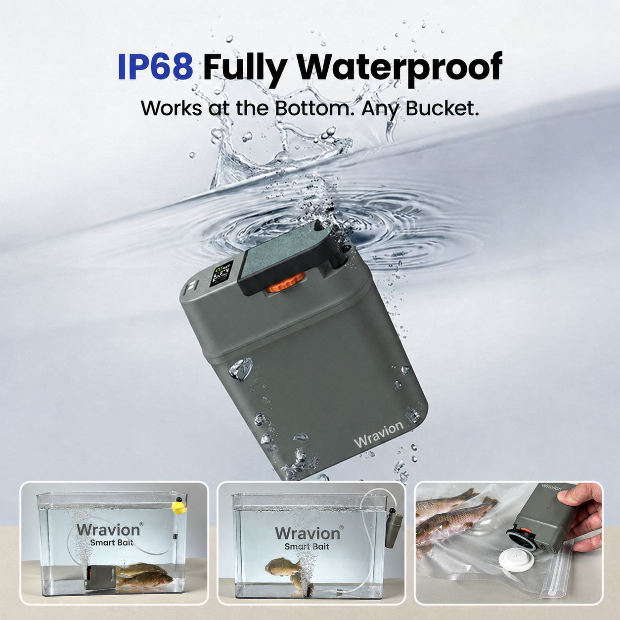 Wravion® VersaPump: Waterproof High-Power Vacuum Sealer with Aeration System