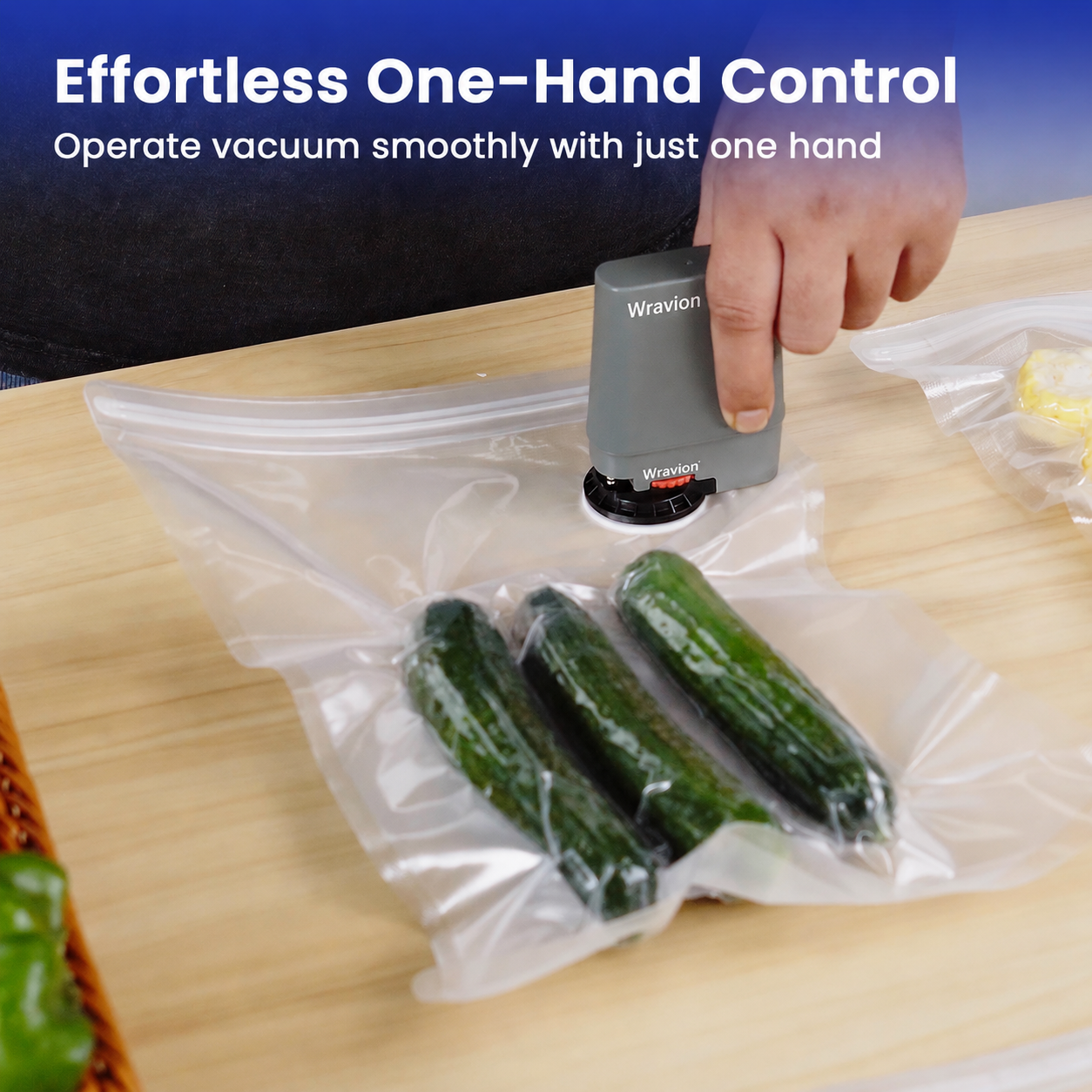 Wravion® VersaPump: Waterproof High-Power Vacuum Sealer with Aeration System