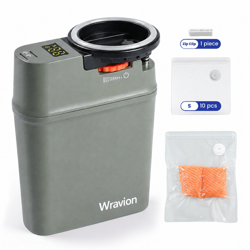 Wravion® VersaPump: Waterproof High-Power Vacuum Sealer with Aeration System
