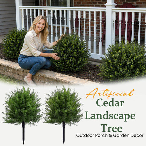 Artificial Cedar Landscape Tree – Outdoor Porch & Garden Decor