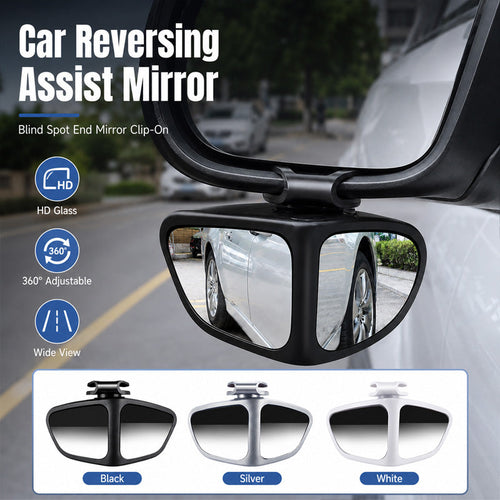 🚗 360° Blind Spot Wide-Angle Rearview Mirror