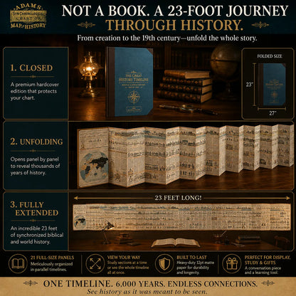 📜 SPECIAL OFFER | Synchronological History Chart – 6,000 Years of Biblical &amp; World Events in One Fold-Out Timeline