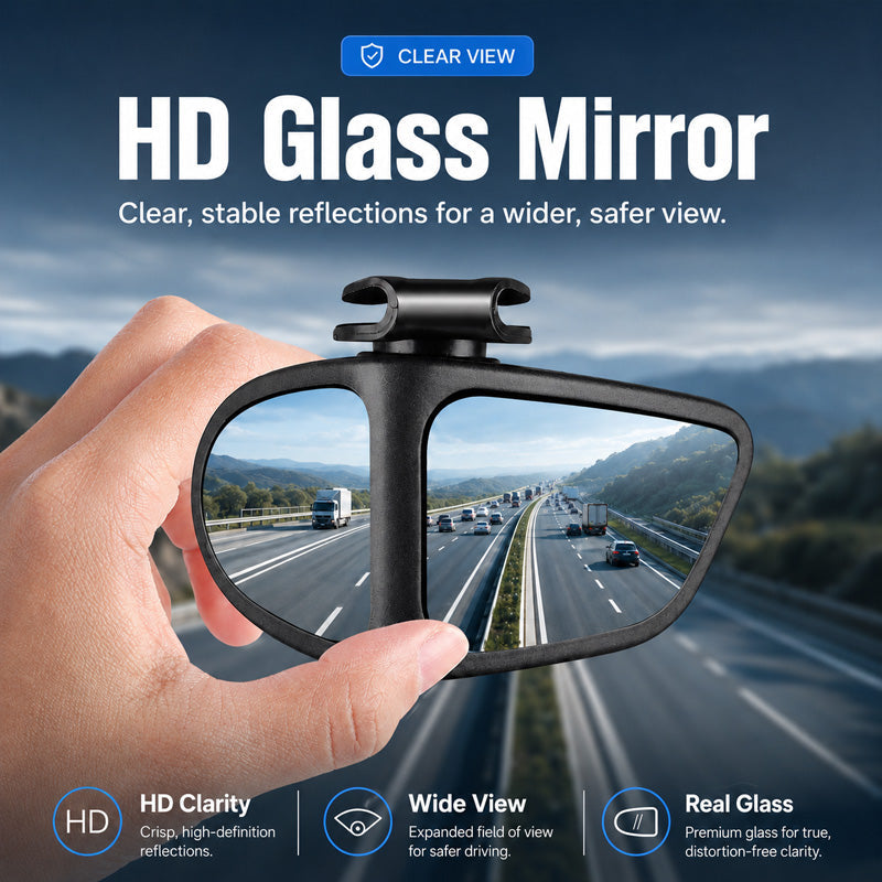 🚗 360° Blind Spot Wide-Angle Rearview Mirror