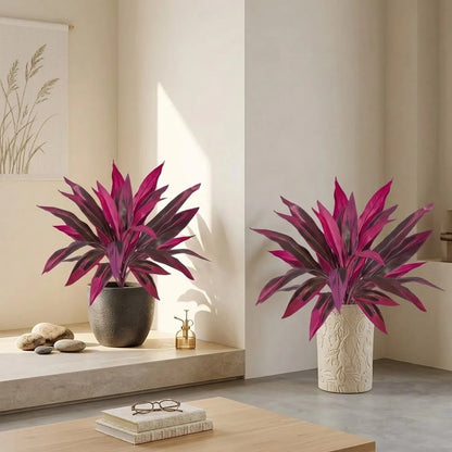 🏆Flash Sale⚡ 50K+ SOLD! Large Artificial Boston Fern & Dragon's Blood Tree Plants 🌼
