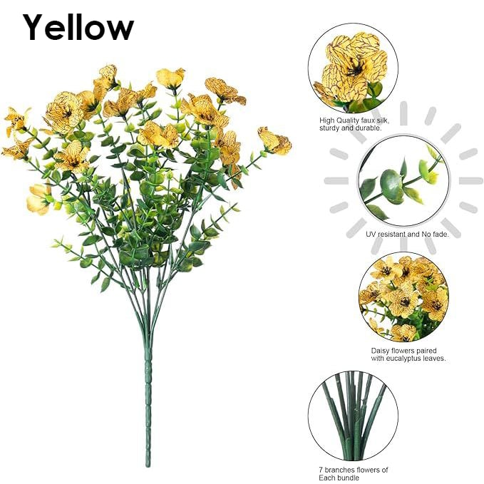 💥Only $3.98Last Day Promotion!🌺UV Resistant Colorful Artificial Flower