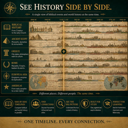 📜 SPECIAL OFFER | Synchronological History Chart – 6,000 Years of Biblical &amp; World Events in One Fold-Out Timeline