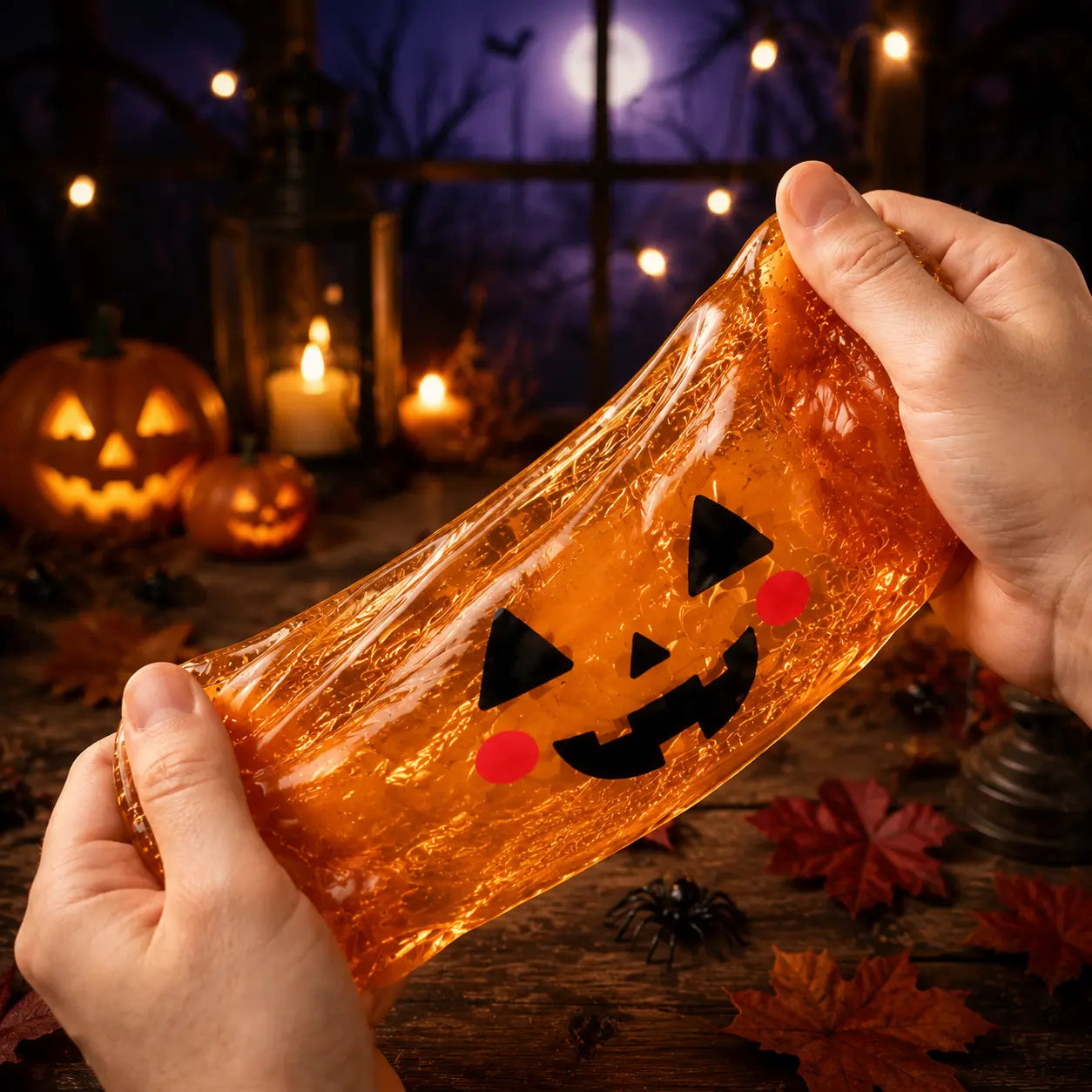 🎃 Halloween Mystery Dumpling Squishy Set – 6PCS Glitter Ghost Fidget Toys for Stress Relief & Holiday Fun