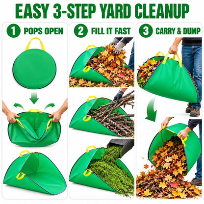 TopSpire® Jumbo Collapsible Yard Leaf Raking Bag 🍂✨