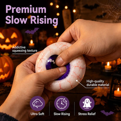 🎃 Halloween Mystery Dumpling Squishy Set – 6PCS Glitter Ghost Fidget Toys for Stress Relief & Holiday Fun