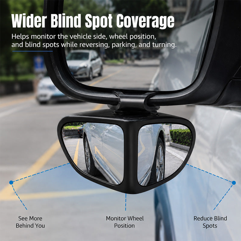 🚗 360° Blind Spot Wide-Angle Rearview Mirror