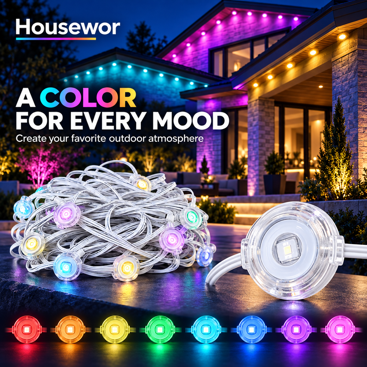 🎁Early Christmas Sale 50% OFF🔥Smart RGB Outdoor Lights Strings