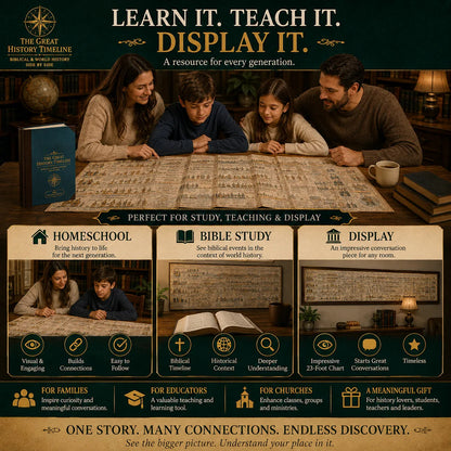 📜 SPECIAL OFFER | Synchronological History Chart – 6,000 Years of Biblical &amp; World Events in One Fold-Out Timeline
