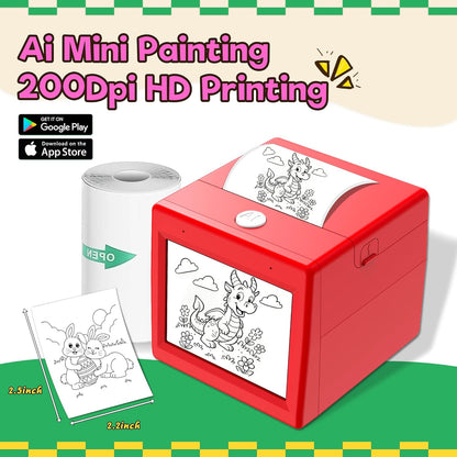 Smart AI Voice Sticker Printer for Kids