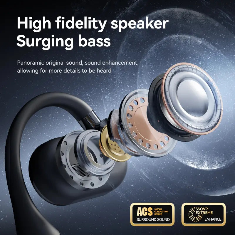 Bluetooth Earbuds with Smartphone Charging Support 45 Hours Playtime Hifi Bass ENC Noise Cancelling Bluetooth 6.0 Sport Design