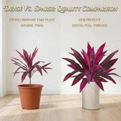 🏆Flash Sale⚡ 50K+ SOLD! Large Artificial Boston Fern & Dragon's Blood Tree Plants 🌼