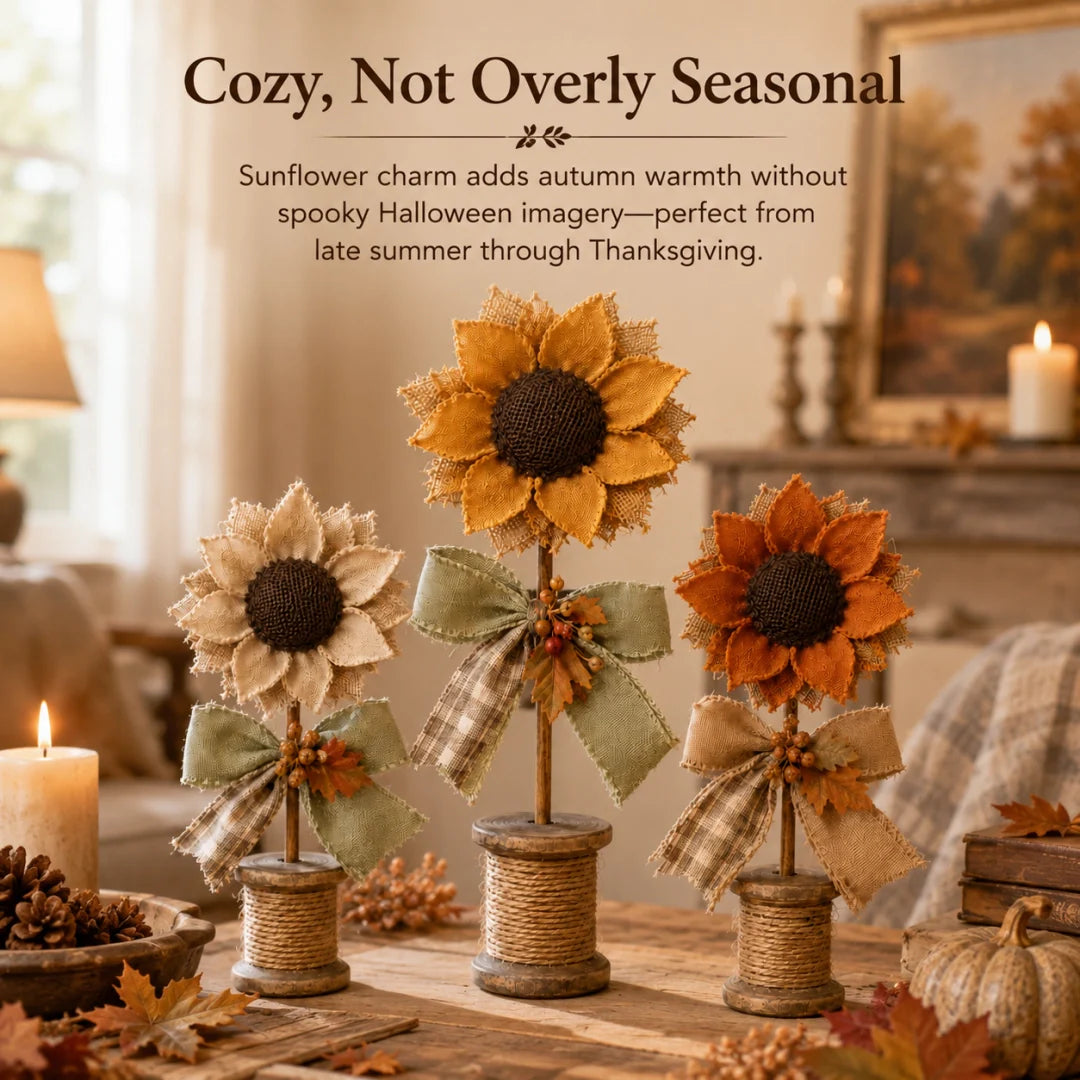 Cozy Fall Sunflower Collection – Handmade-Style Farmhouse Autumn Decor Set