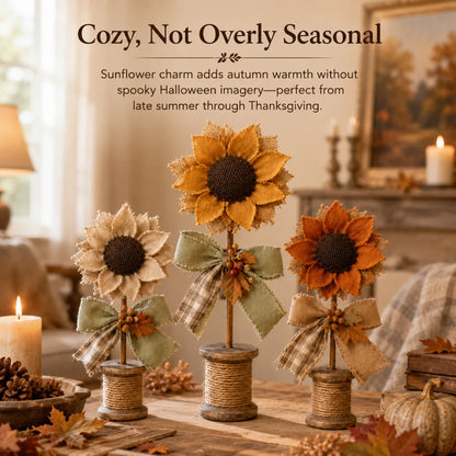 Cozy Fall Sunflower Collection – Handmade-Style Farmhouse Autumn Decor Set