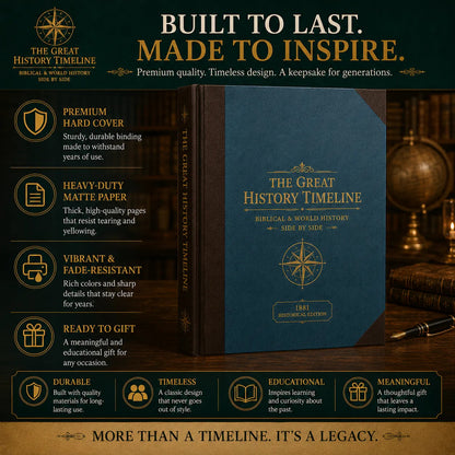 📜 SPECIAL OFFER | Synchronological History Chart – 6,000 Years of Biblical &amp; World Events in One Fold-Out Timeline