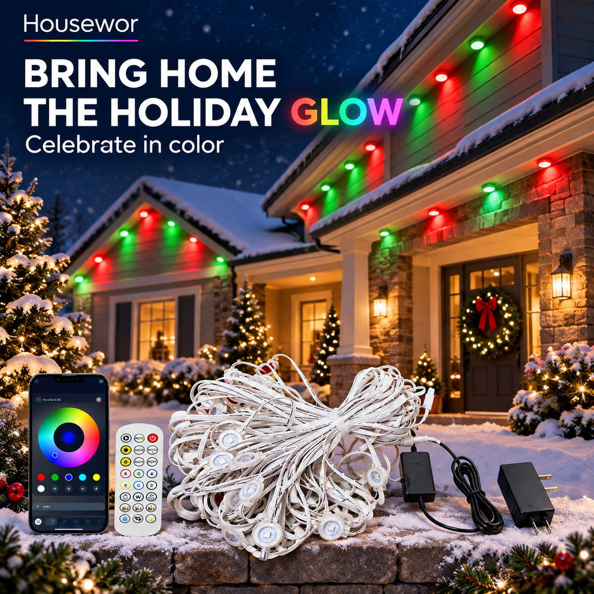 🎁Early Christmas Sale 50% OFF🔥Smart RGB Outdoor Lights Strings