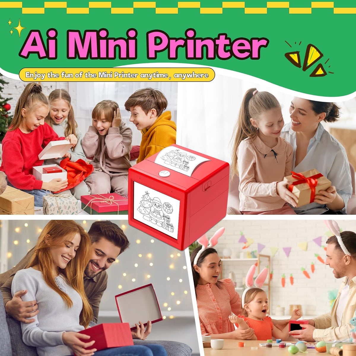 Smart AI Voice Sticker Printer for Kids