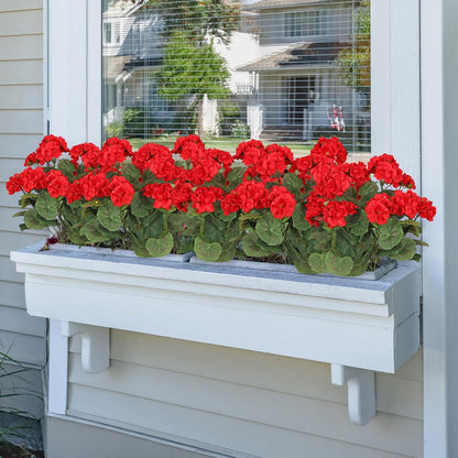 🌺8 Bundles UV Resistant Artificial Geraniums