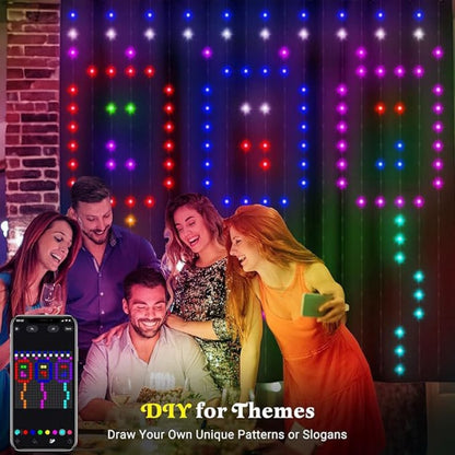 💡🎅Smart DIY Pixel LED Curtain Lights | APP & Remote Control