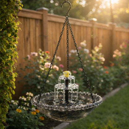 🌸Spring Promotion--Solar Powered Hanging Bird Bath Fountain
