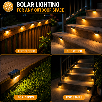 Set of 4 Solar Outdoor Lamps