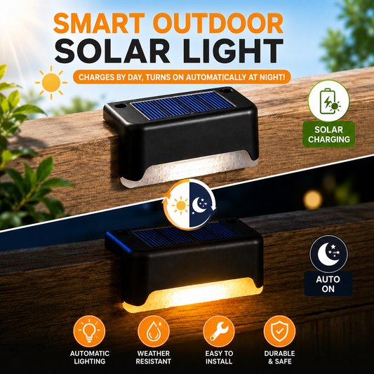 Set of 4 Solar Outdoor Lamps