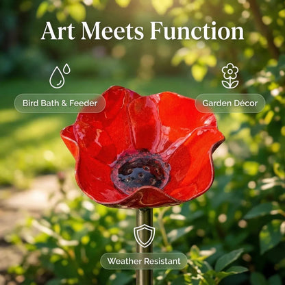 🔥🔥🔥2026 Mother's Day Gifts 60% Off--🎁Handmade Metal Flower Garden Stake🐦