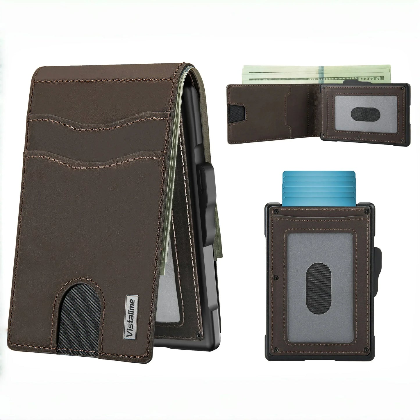 🔥40% OFF Today – Men’s Minimalist Pop-Up Wallet, RFID Blocking Aluminum Slim Bifold.