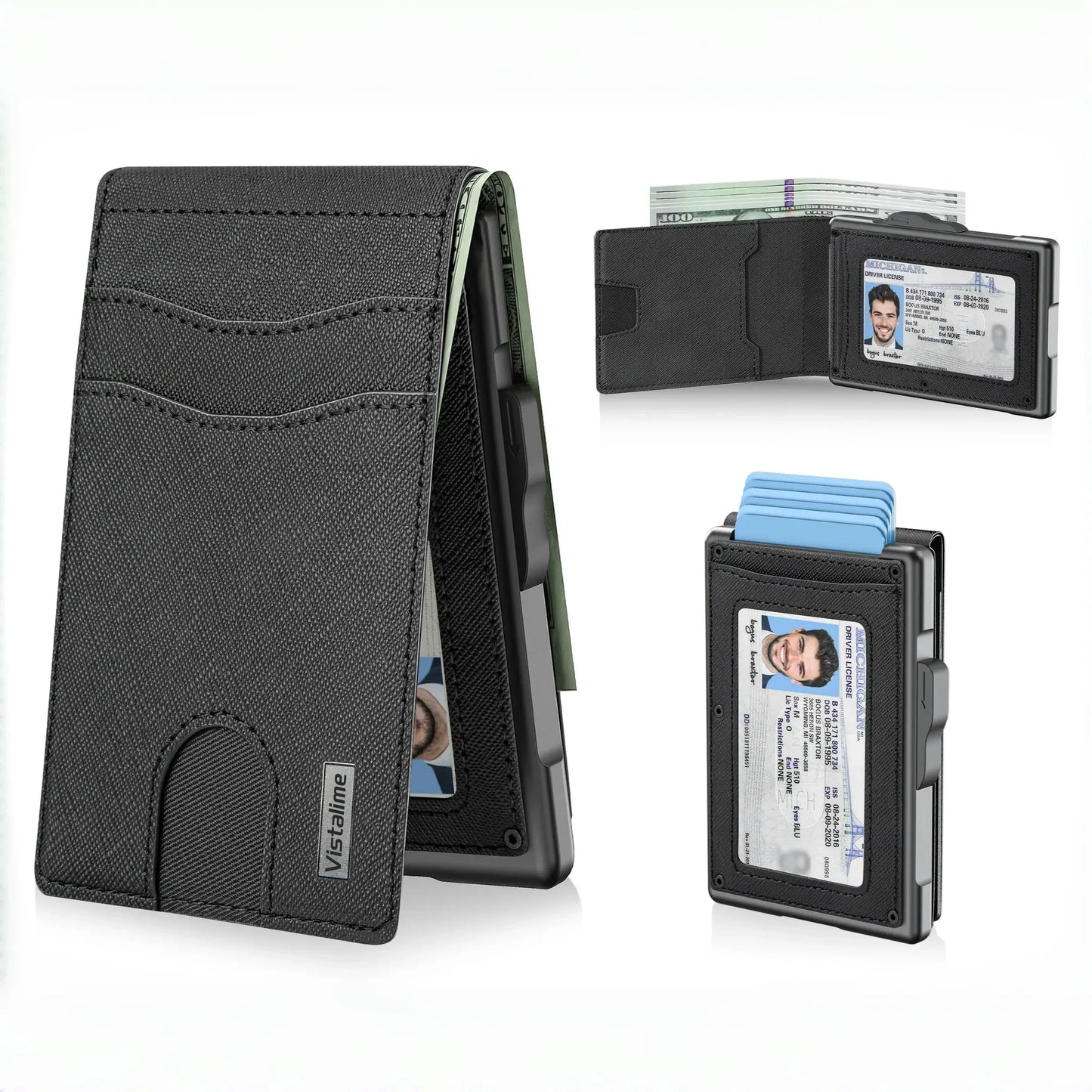 🔥40% OFF Today – Men’s Minimalist Pop-Up Wallet, RFID Blocking Aluminum Slim Bifold.