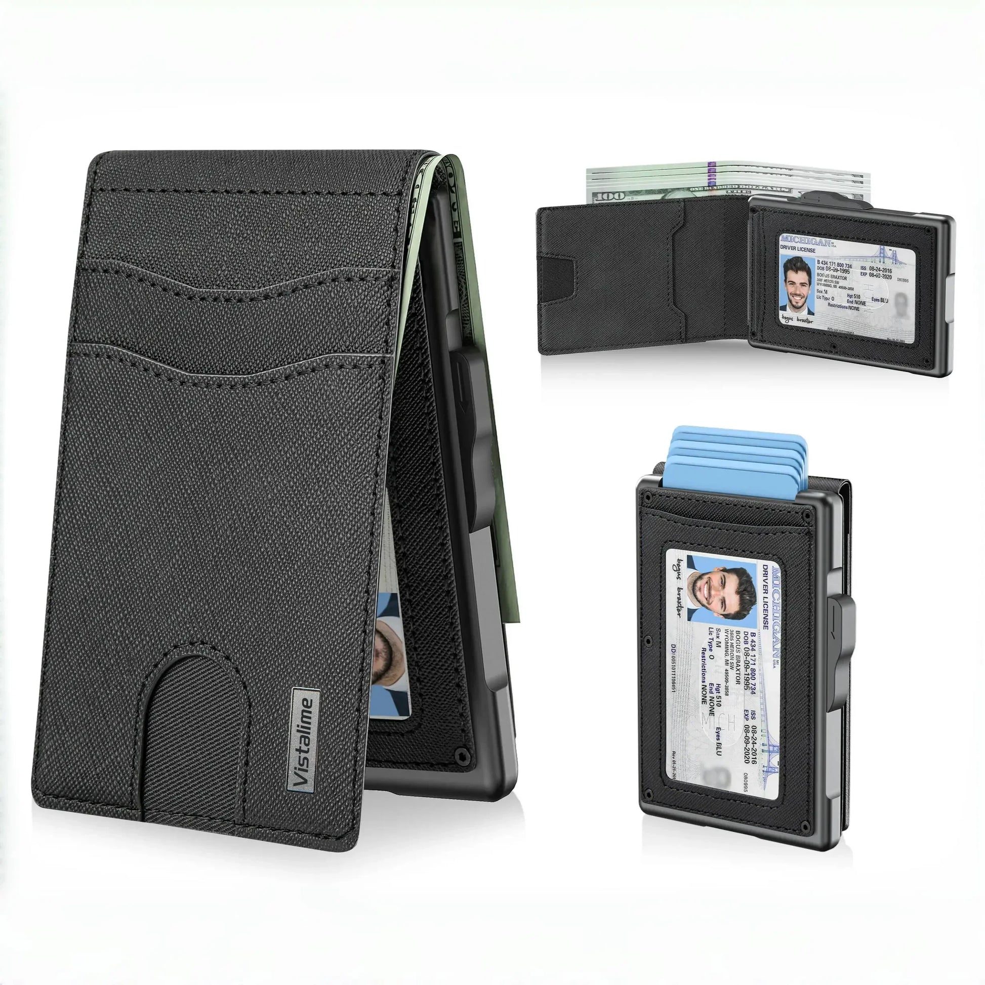 🔥40% OFF Today – Men’s Minimalist Pop-Up Wallet, RFID Blocking Aluminum Slim Bifold.