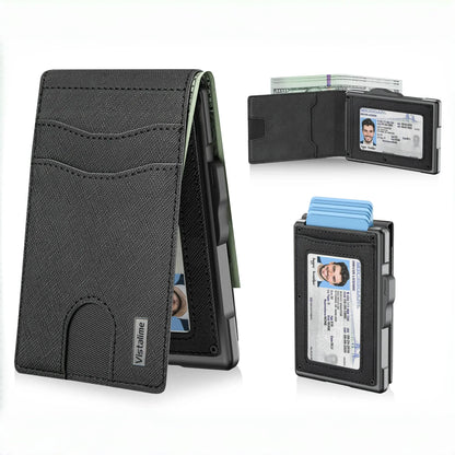 🔥40% OFF Today – Men’s Minimalist Pop-Up Wallet, RFID Blocking Aluminum Slim Bifold.
