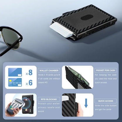 🔥40% OFF Today – Men’s Minimalist Pop-Up Wallet, RFID Blocking Aluminum Slim Bifold.