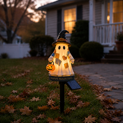👻Personalized Solar Ghost Garden Stake Light – A Seasonal Glow for Your Garden